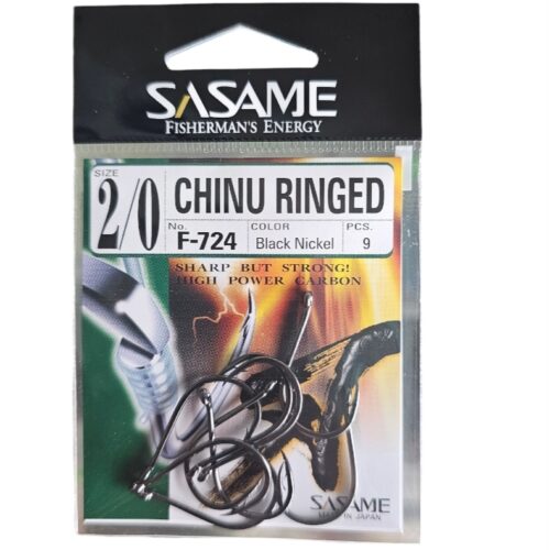 hook chinu ringed 2/0 - F-724 9pcs -Sasame-hameçon