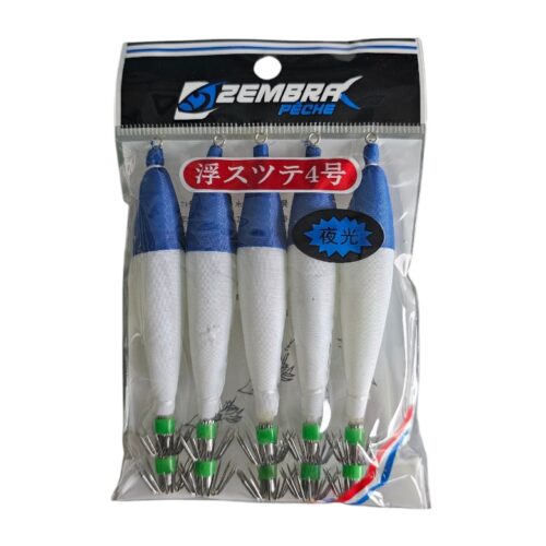 Turlutte 5pcs taille 4 bleu