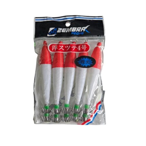 Turlutte 5pcs taille 4 rouge