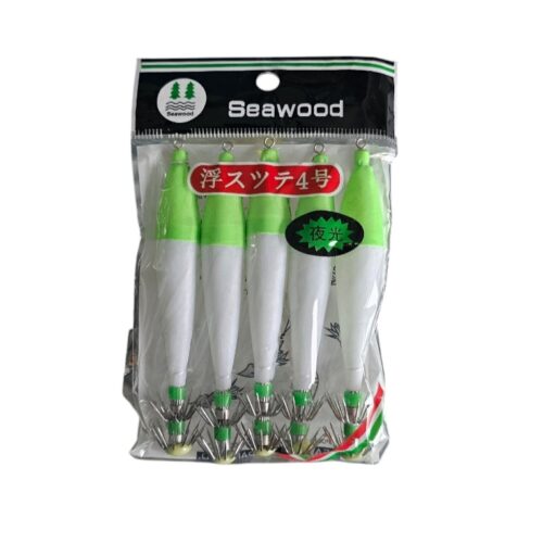 Turlutte 5pcs taille 4 pistache