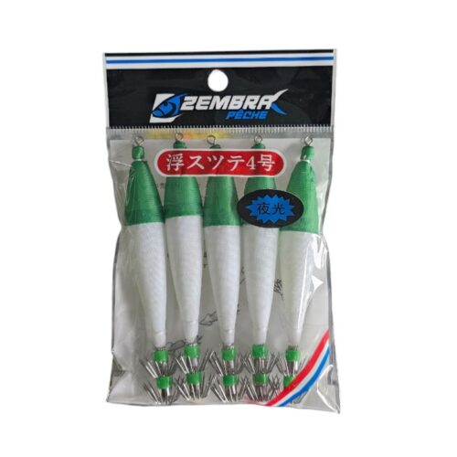 Turlutte 5pcs taille 4 vert