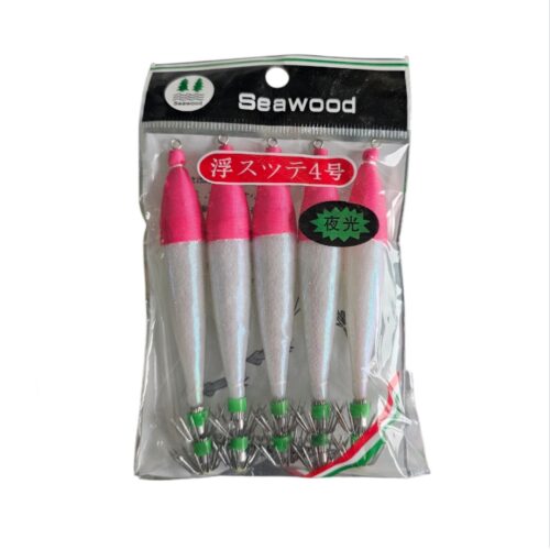 Turlutte 5pcs taille 4 rose brillant