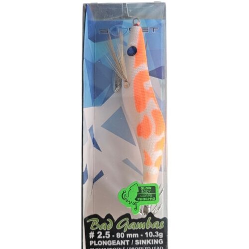 Turlutte sunset bad gambas 80mm 10.3gr SP-PK