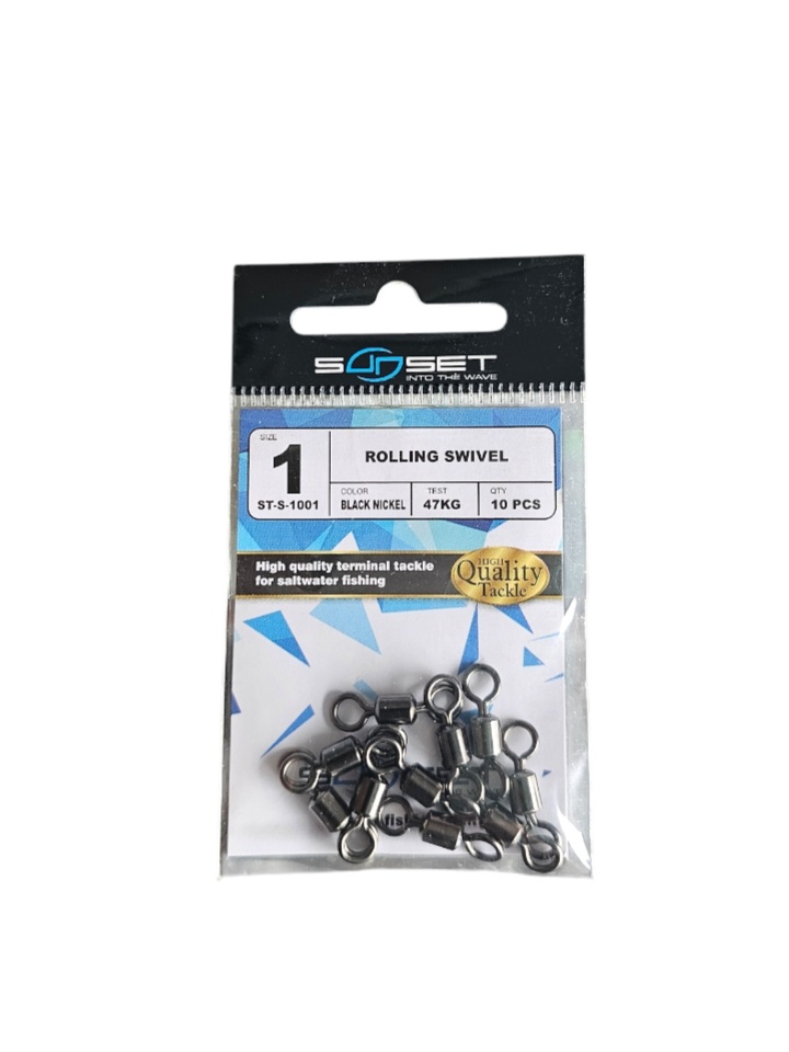 Emerillon sunset rolling swivels sz1 47kg 10pcs