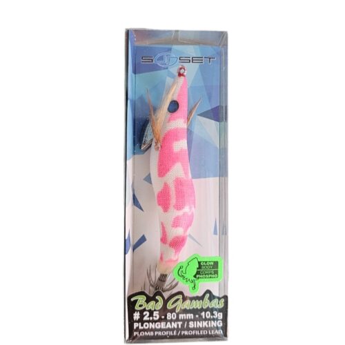 Turlutte sunset bad gambas 80mm sz2.5 col va pk