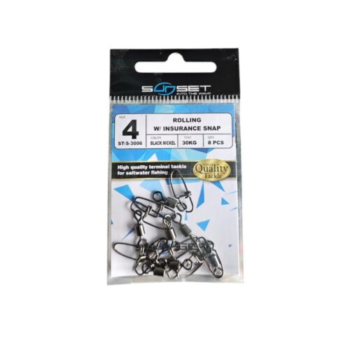 Sunset Rolling avec bouton-pression d'assurance ST-S-3006 sz4 30kg 8pcs