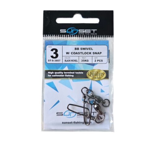 Emerillon sunset coastlock snap sz3 35kg 2PCS