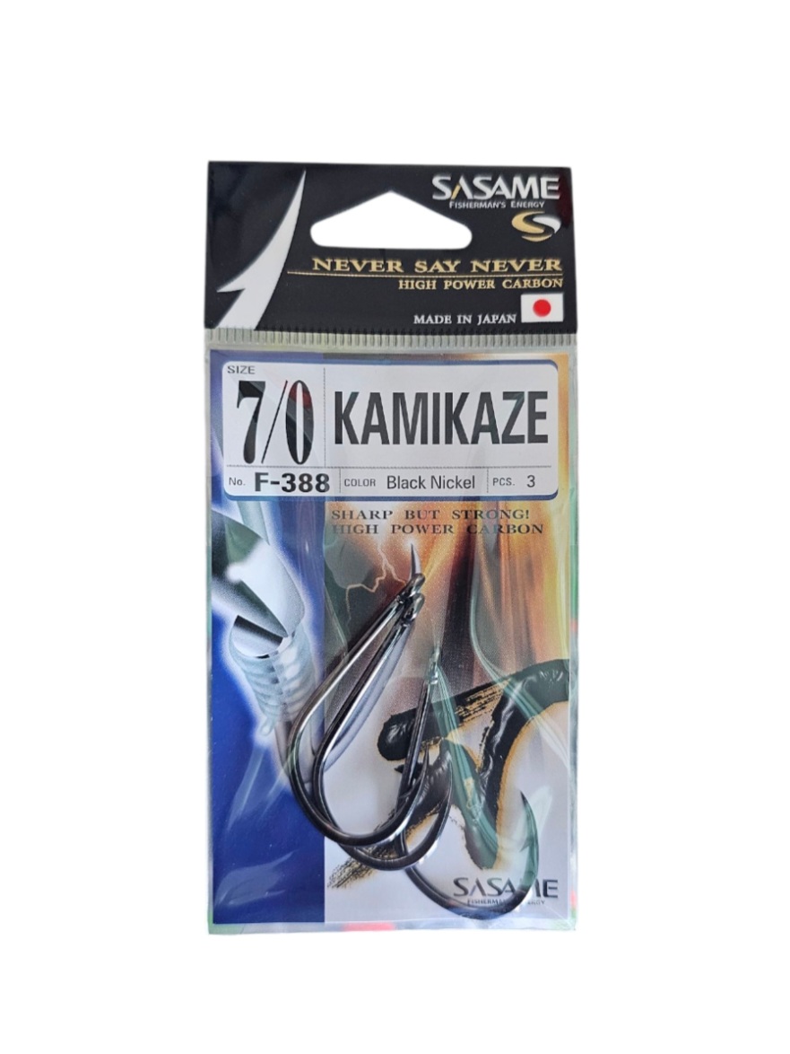 Hamecons sasame kamikaze 7/0 3pcs Black nickel