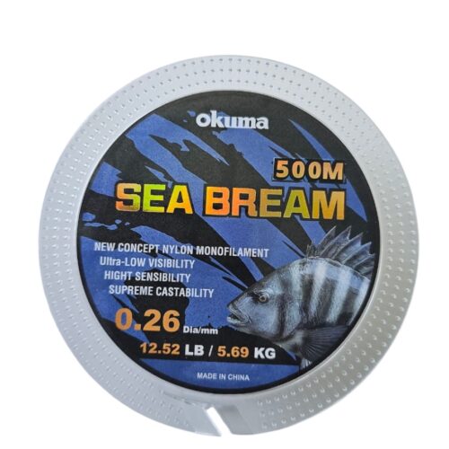 Nylon okuma 0.26mm sea bream 500m monofilament line
