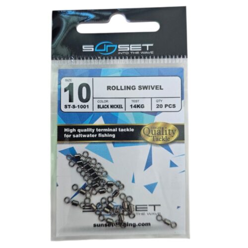 Emerillon sunset Rolling swivel sz10 14kg 20pcs
