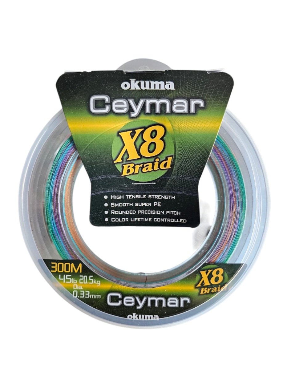 Fil tresse ceymar 0.33mm 300m okuma x8 20.5kg
