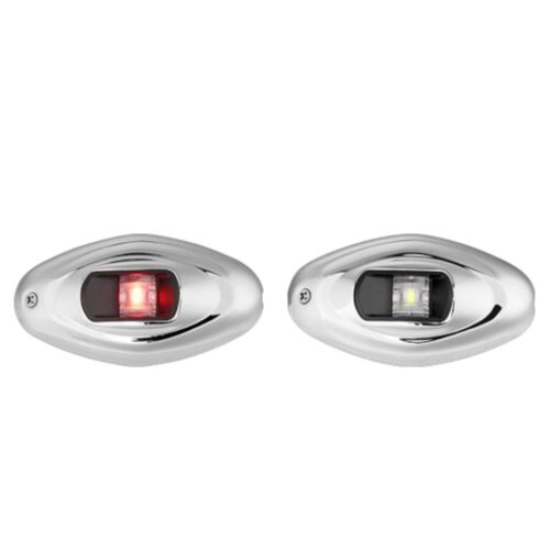 Kit feu de navigation led rouge/verte inox encastrable seaflo