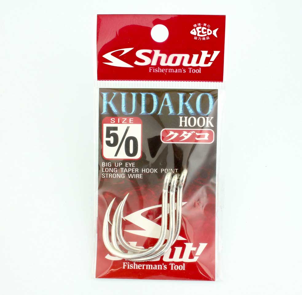 Hameçons shout kudako 5/0 ref 04-KH 3pcs
