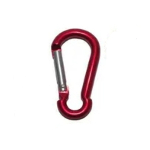 Mousqueton Aluminium Rouge 60mm