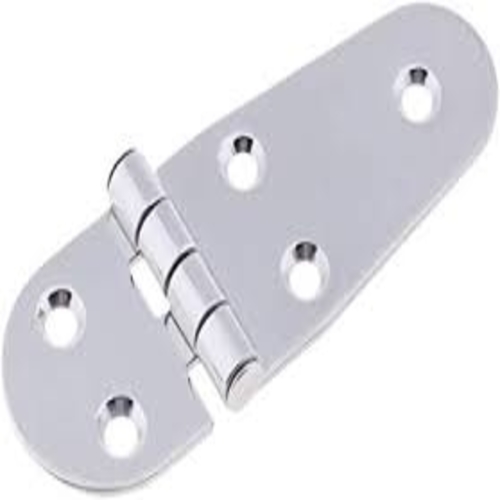 charniere oval inox 5 troue 110*40mm inox 316