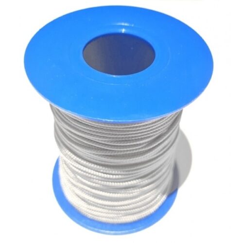 FIL Dyneema gainé 100m 2mm Blanc Denty POUR MONTAGE SONDEW AU METRE