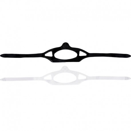 Sangle silicone noir Large pour masque