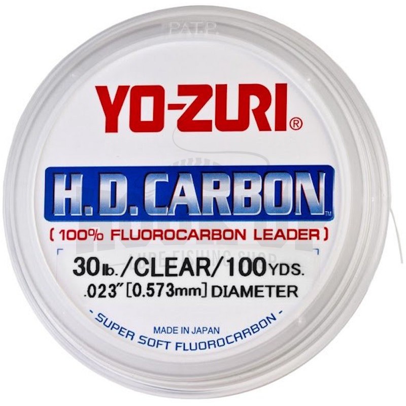 Yo-Zuri Fluorocarbon HD CARBON Natural 0.847MM 36.3KG 27METRE