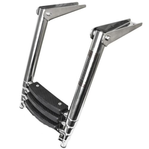 Echelle Télescopique Inox 3 Marches large
