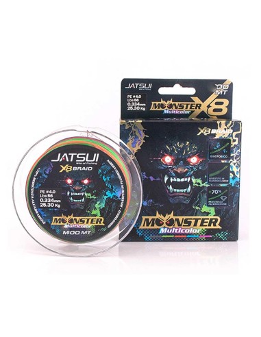 Jatsui moonster braid colorée 300mt 0.209mm 15.53kg