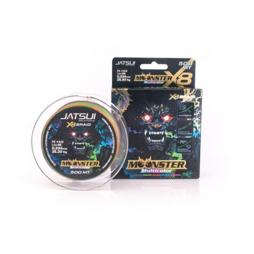 Jatsui moonster braid colorée 500mt 0.279mm 19.5kg