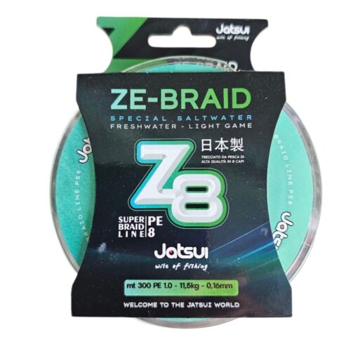 Fil tresse jatsui z8 300mt 0.16mm 11.5kg