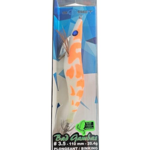 Turlutte sunset bad gambas sz3.5 110mm 20.4gr