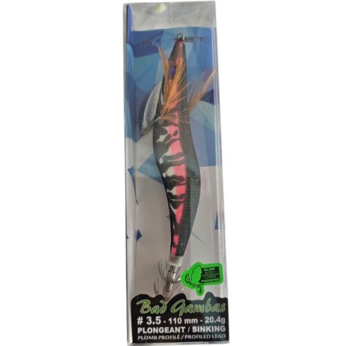 Turlutte sunset bad gambas sz3.5 110mm 20.4gr