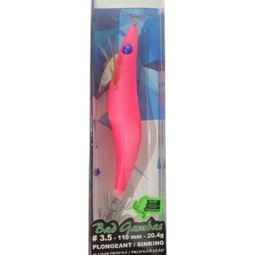 Turlutte sunset bad gambas sz3.5 110mm 20.4gr