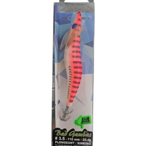 Turlutte sunset bad gambas sz3.5 110mm 20.4gr