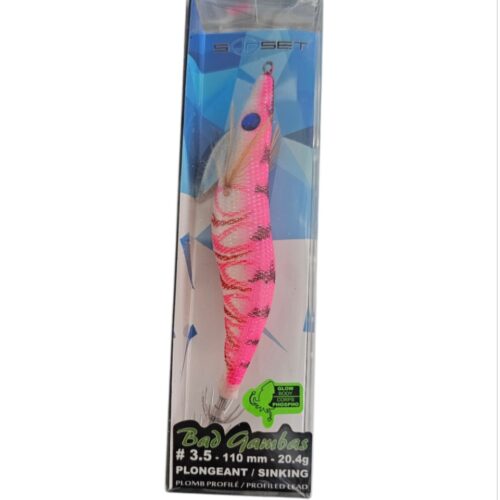 Turlutte sunset bad gambas sz3.5 110mm 20.4gr