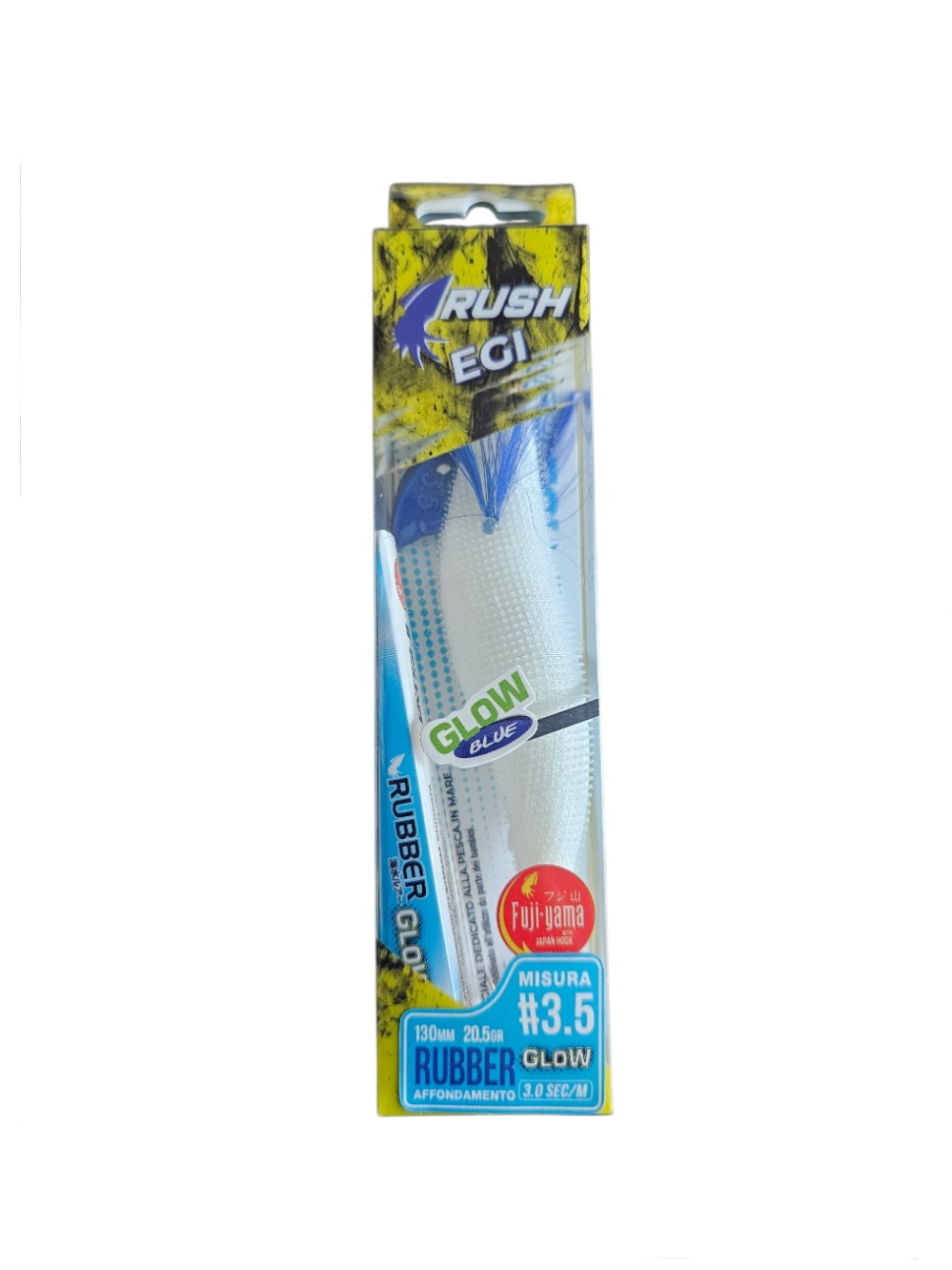 Turlutte jatsui rush egi glow blue sz3.5 130mm 20gr