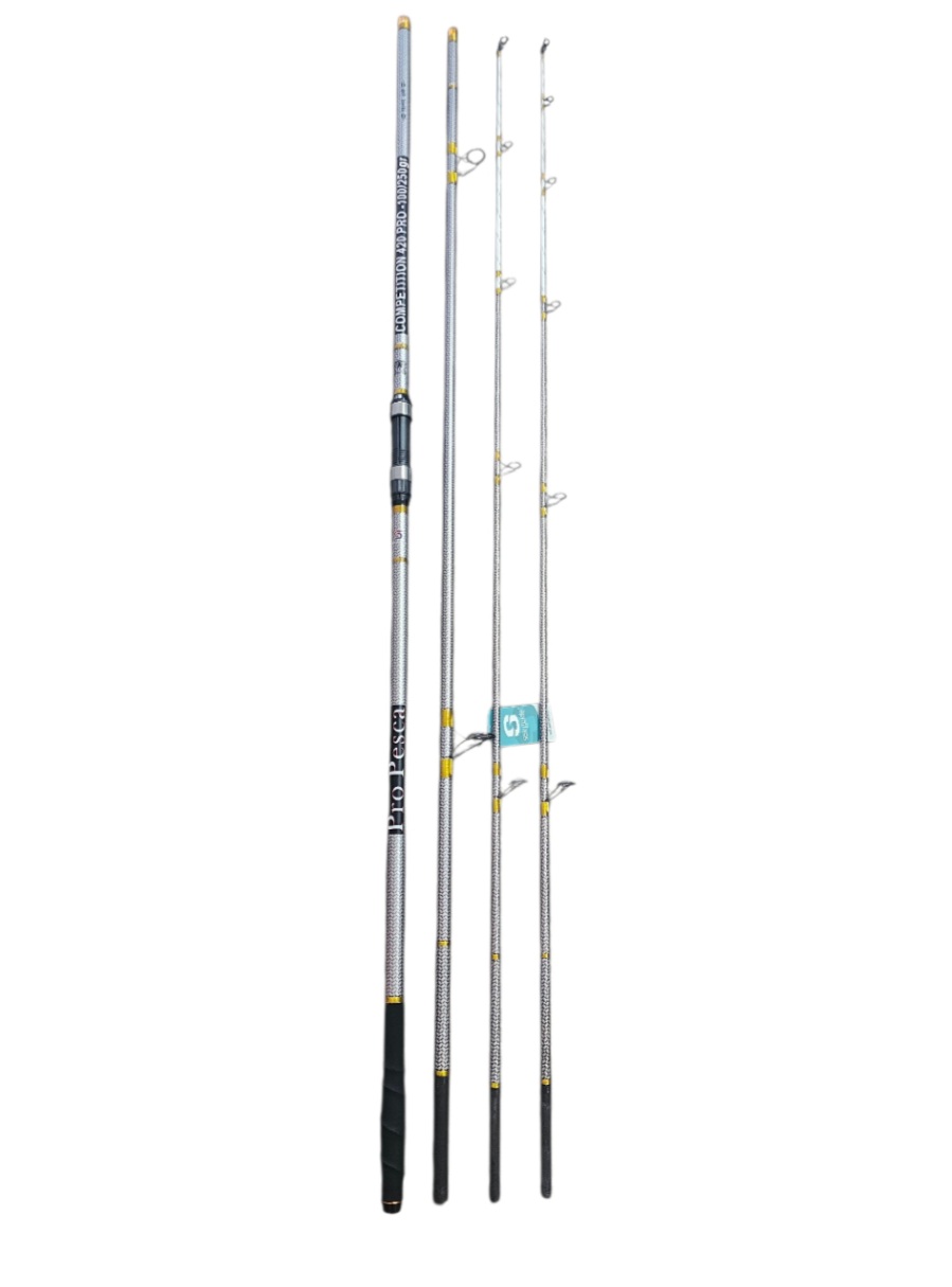 Canne pro pesca compétition 4.2m 100-250gr double pointe