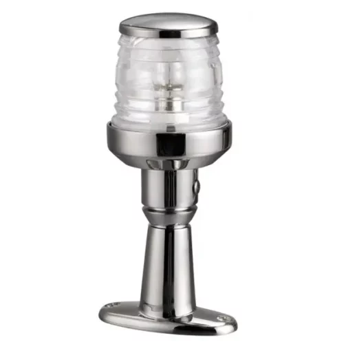 Feu tête de mât inox Classic à 360° avec platine osculati