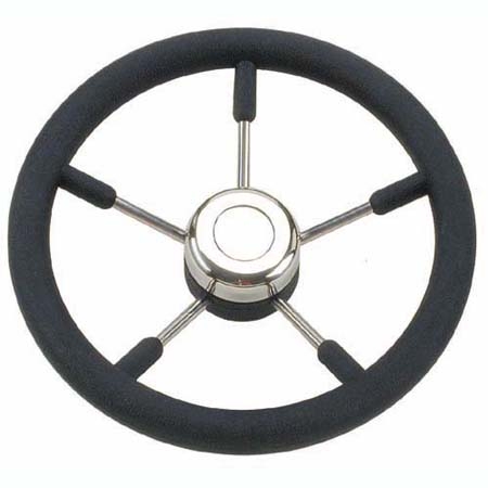 Volant 5 branche noire inox 32cm T9B/32