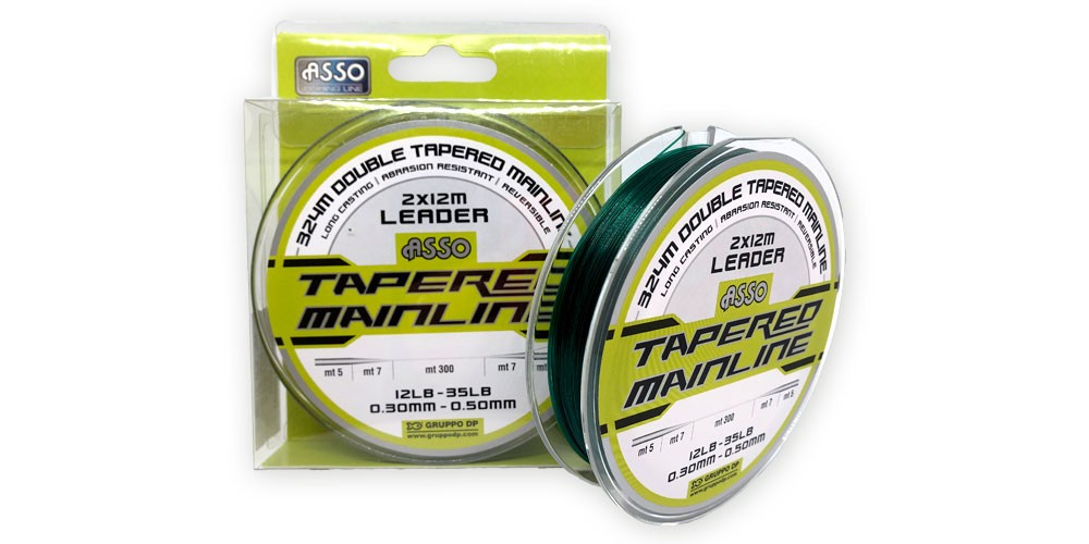 Fil asso tapered mainline 2x12m 0.33mm-0.50mm